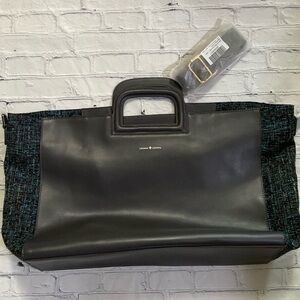 Cavana Canvas NY Leather Ramie Cotton Tote